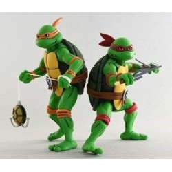 Pack de 2 figurines Les Tortues Ninja Michelangelo & Raphael