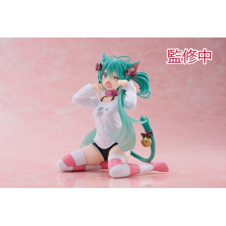 Figurine Hatsune Miku Desktop Cute Figure Hatsune Miku Nekomimi T-Shirt Version