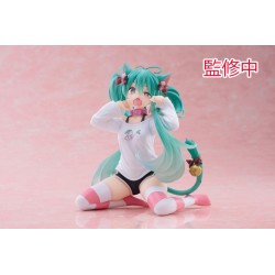 Figurine Hatsune Miku Desktop Cute Figure Hatsune Miku Nekomimi T-Shirt Version