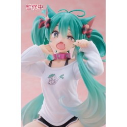 Figurine Hatsune Miku Desktop Cute Figure Hatsune Miku Nekomimi T-Shirt Version