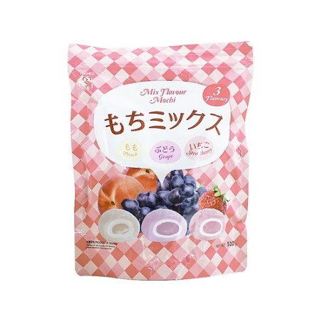 Assortiment de mochis Peche, Raisin et Fraise