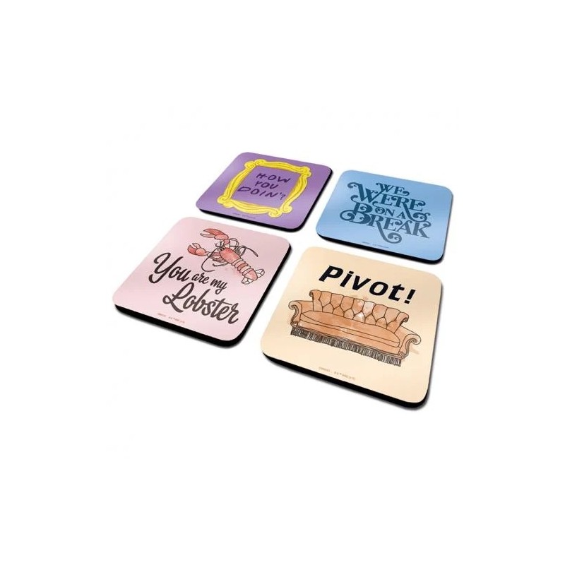 Friends Pack de 4 Dessous De Verre Quotes