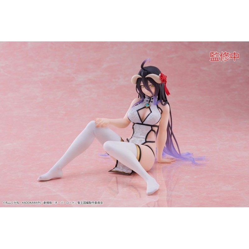 Figurine Overlord Desktop Cute Figure Albedo Chinese Dress Version