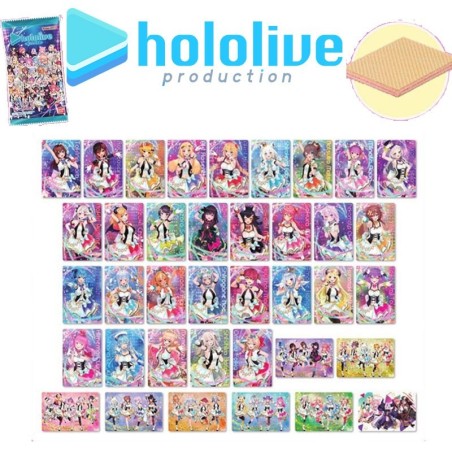 Carte + gaufrette Hololive Wafer Colection 2