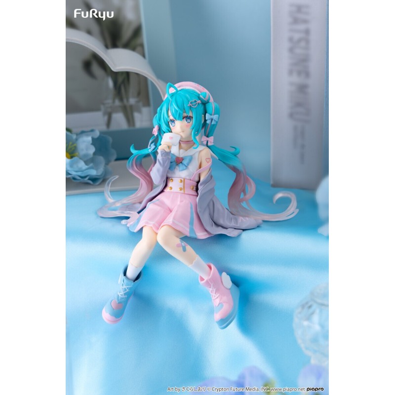 Figurine Hatsune Miku Noodle Stopper Hatsune Miku Love Sailor Grey Color Version