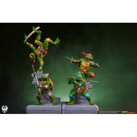 Pack de 4 statuettes Les Tortues Ninja Sabretooth