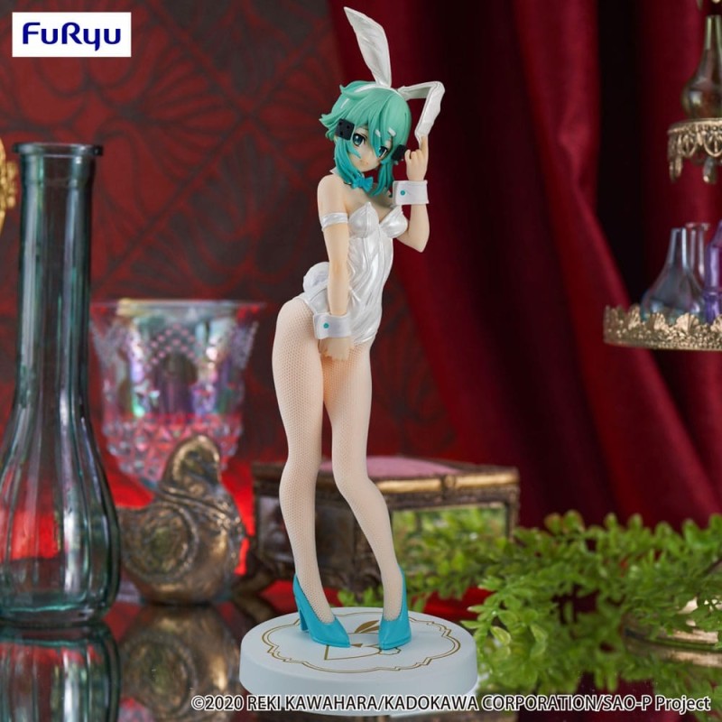 Figurine Sword Art Online BiCute Bunnies Sinon White Pearl Version