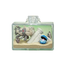 Diorama Pokemon Aqua Bottle Collection 2 Relicanth et Coquiperl