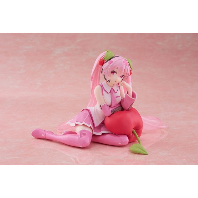 Figurine Hatsune Miku Desktop Cute Figure Sakura Miku Cherry Cushion Version