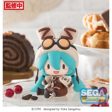 Figurine Character Vocal Series 01: Hatsune Miku Fuwa Petit Chibi Hatsune Miku Marshmallow Hot Cocoa